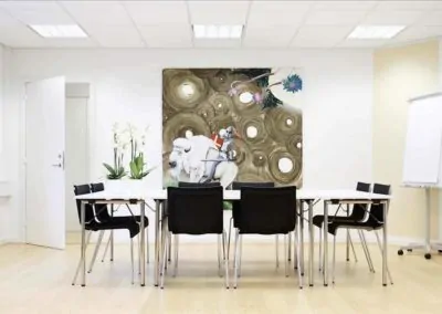 Flipover, whiteboard og alle andre fornødenheder findes i lokalerne hos MBK...