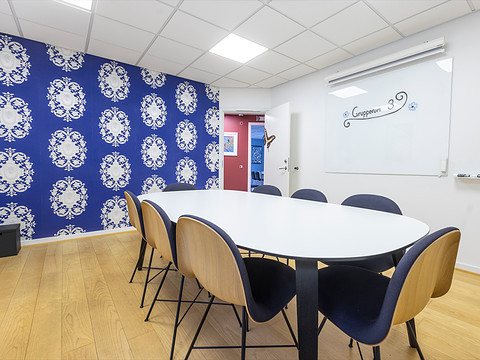 Mødelokalet "Grupperum 3" hos MBK Kursuscenter i København K