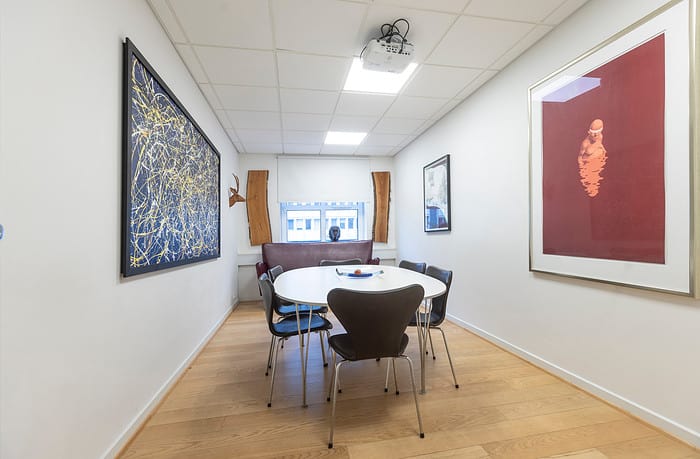 Mødelokalet "Jagtstuen" hos MBK Kursuscenter i København K