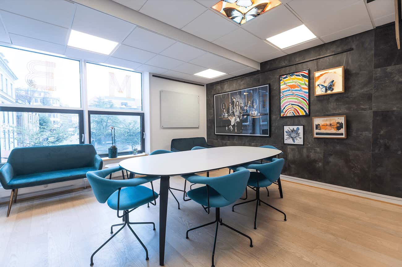 Mødelokalet "Galleriet" hos MBK Kursuscenter i København K