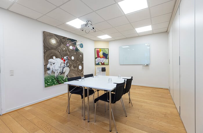 Mødelokalet "2A" hos MBK Kursuscenter i København K